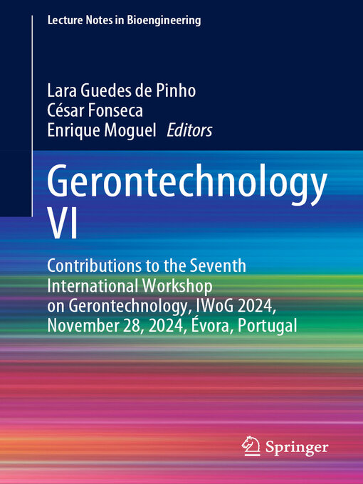 Title details for Gerontechnology VI by Lara Guedes de Pinho - Available